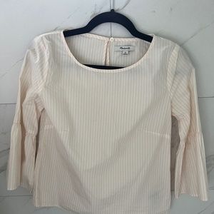 Madewell cotton poplin striped top